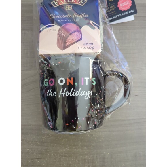 BAILEYS Irish Cream Turin Chocolate Truffles Coffee Bag & Mug Gift Set Holiday - Picture 4 of 8